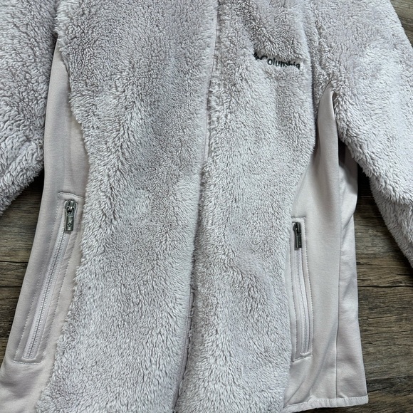 Columbia Women's Light Pale Purple Grayish Fleece Jacket Coat - Picture 4 of 6